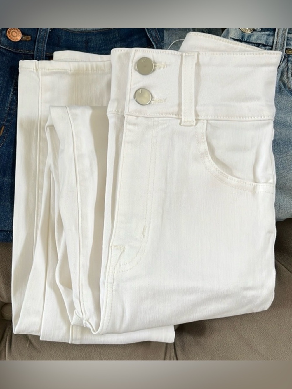 J Brand Elsa Hosk High-Rise White Skinny Jeans - size 23 EUC - Picture 5 of 7